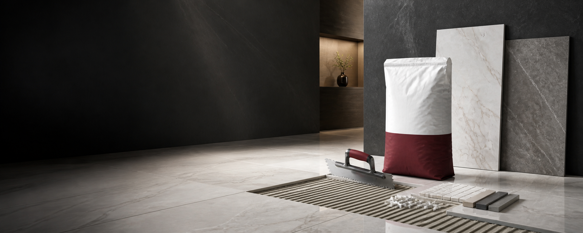 Professional tile adhesive and installation system