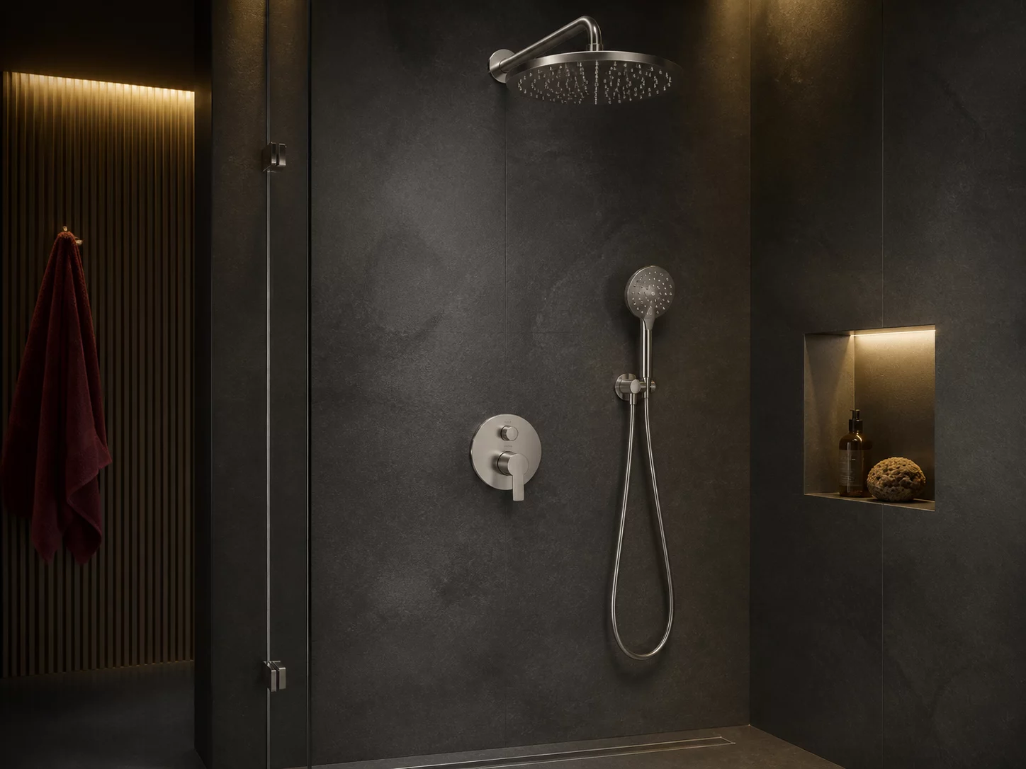 Premium rainfall shower system